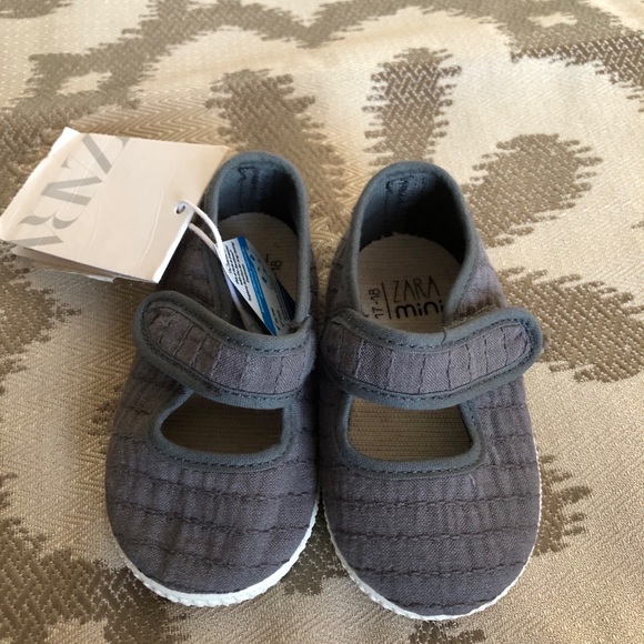 ZARA MINI COTTON SHOES Sz 6-9 - Picture 2 of 14